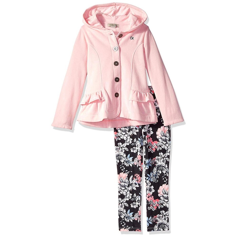 calvin klein pink fleece jacket