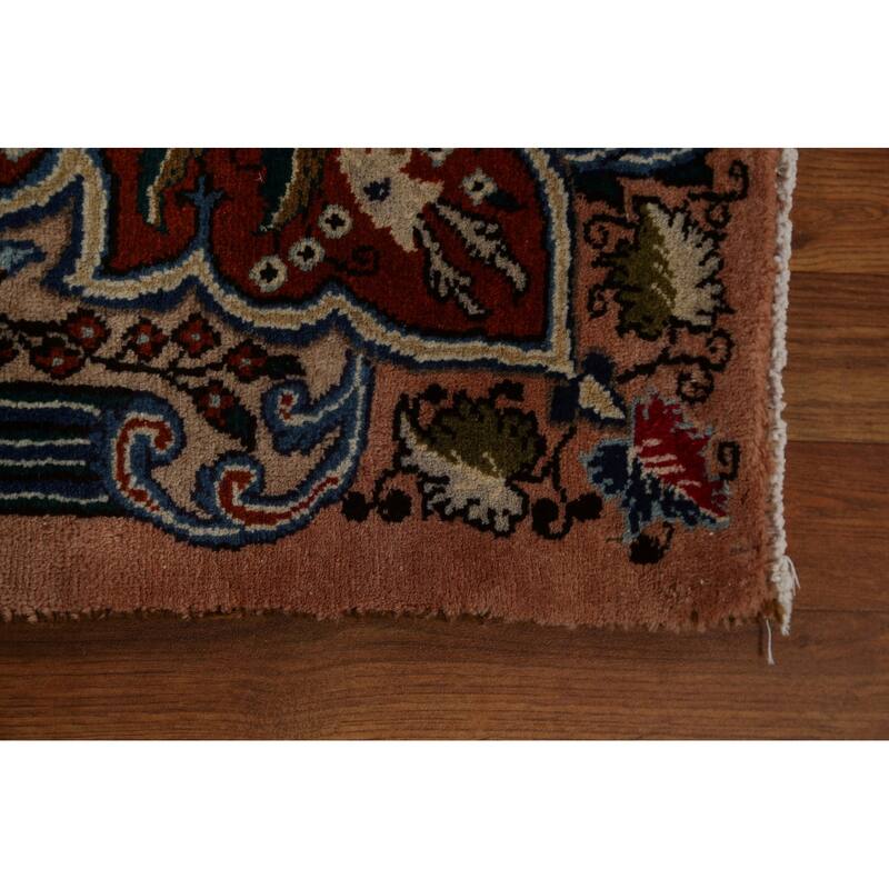 Animal Pictorial Kashmar Persian Area Rug Hand-knotted Wool Carpet - 9'7" x 12'6"