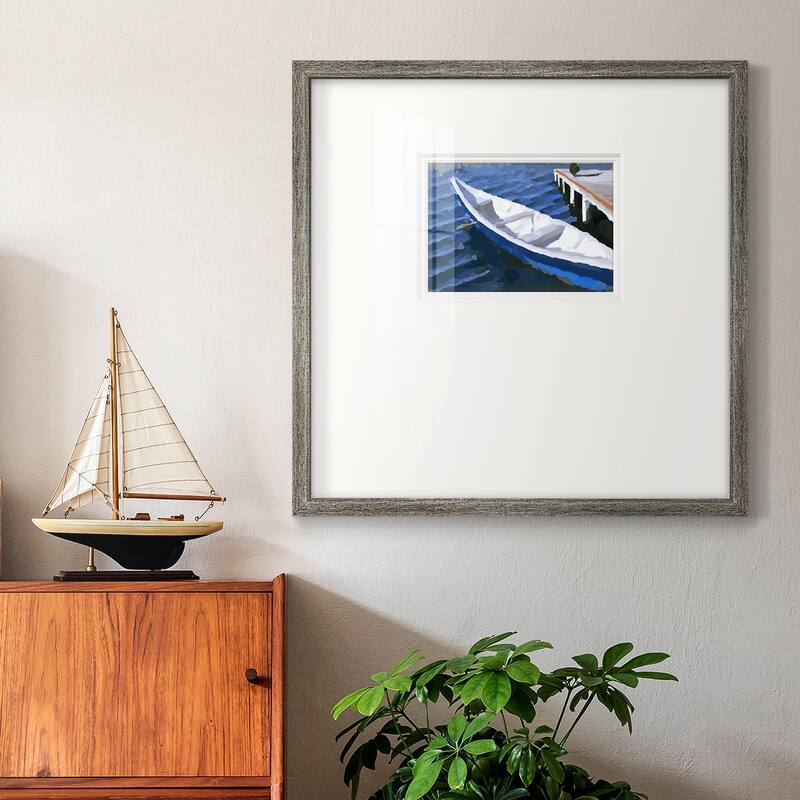 Colorful Rowboat IVPremium Framed Print