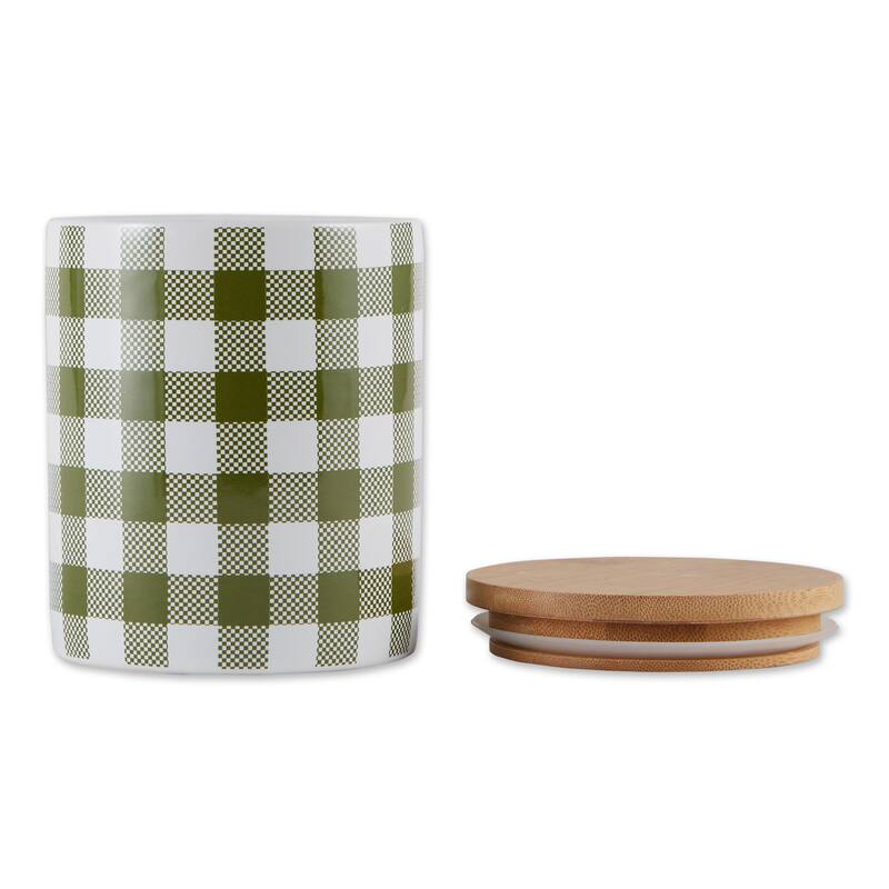 DII Buffalo Check Ceramic Canister (Set of 3)
