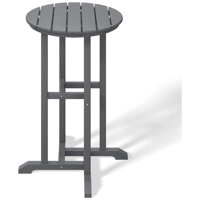 Laguna Hdpe All Weather Outdoor Patio 24" Round Counter Bistro Table
