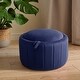preview thumbnail 7 of 55, 30" W Round Velvet Upholstered Storage Ottoman with Flip Top Tray