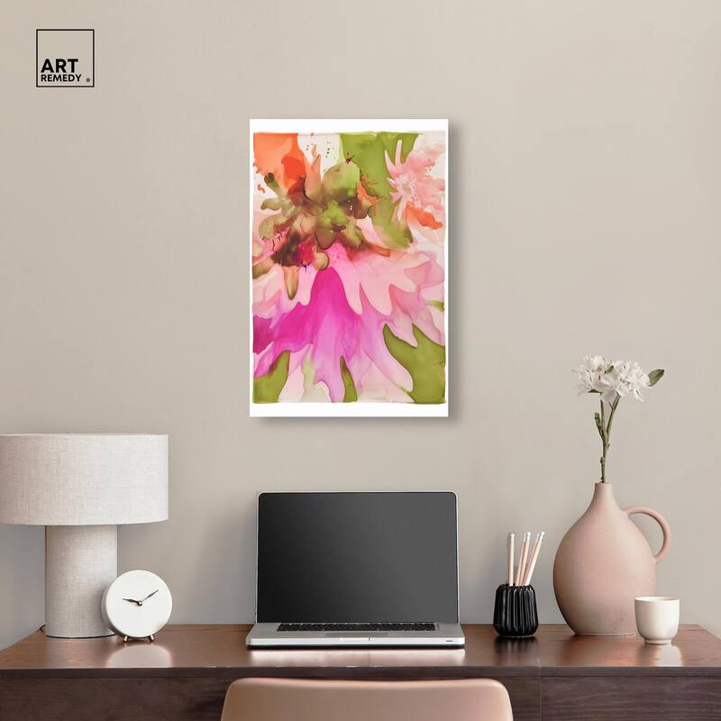 Vibrant Fluidity Floral I Canvas by Art Remedy, Gallery Wrapped