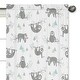 preview thumbnail 3 of 3, Sweet Jojo Designs Blue and Grey Jungle Sloth Leaf 84-inch Window Treatment Curtain Panel Pair - Turquoise Gray Green Rainforest