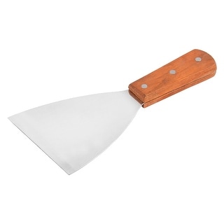 Wooden Handle Stainless Steel Scraper Cuisine Steak Pizza Cake Putty Shovel