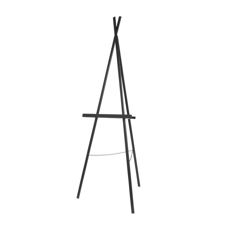 Metal Tall Adjustable 2 Tier Display Easel - Black - Roche River Decor - Black - 22"W, 67"H