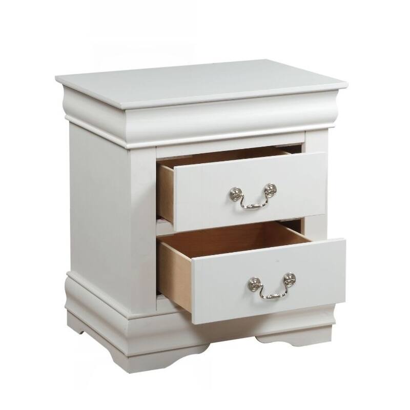 Charming Wooden Nightstand with Stylish Drawers for Bedroom Enhancement