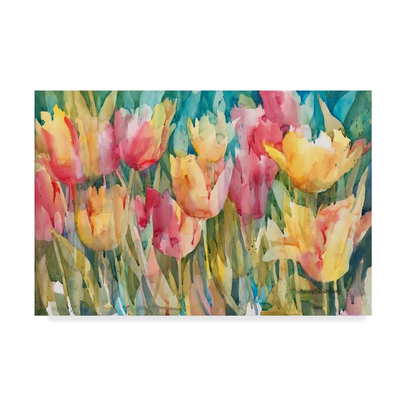 Annelein Beukenkamp 'Pastel Tulips' Canvas Art