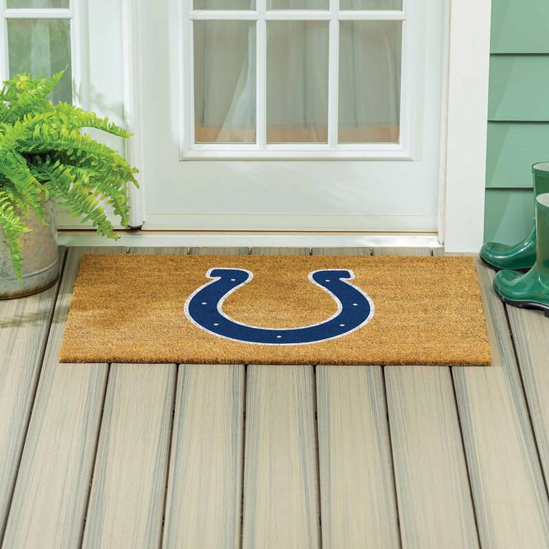 Indianapolis Colts Full Color Indoor/Outdoor Coir Mat
