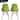 Set of Two Kids Toddler Chair Side Armless Natural Wood Legs Eiffel For Kitchen Desk Work Bedroom Playroom Preschool