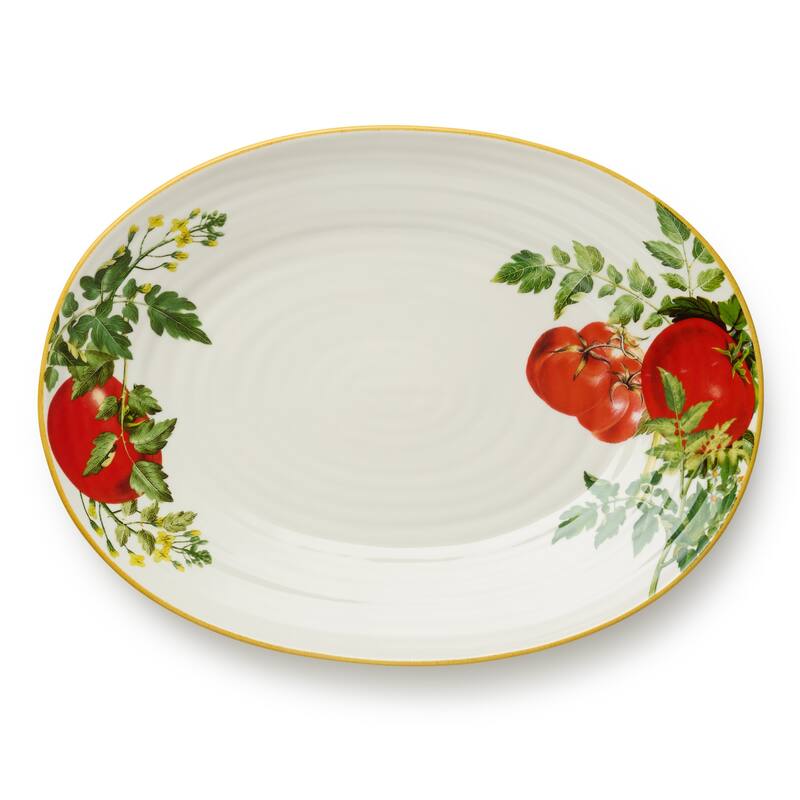 Certified International Pomodoro Oval Platter 16" x 12" - 16"W x 12"D x 1.5"H