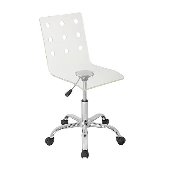 slide 1 of 6, LumiSource Swiss Clear Acrylic Task Chair