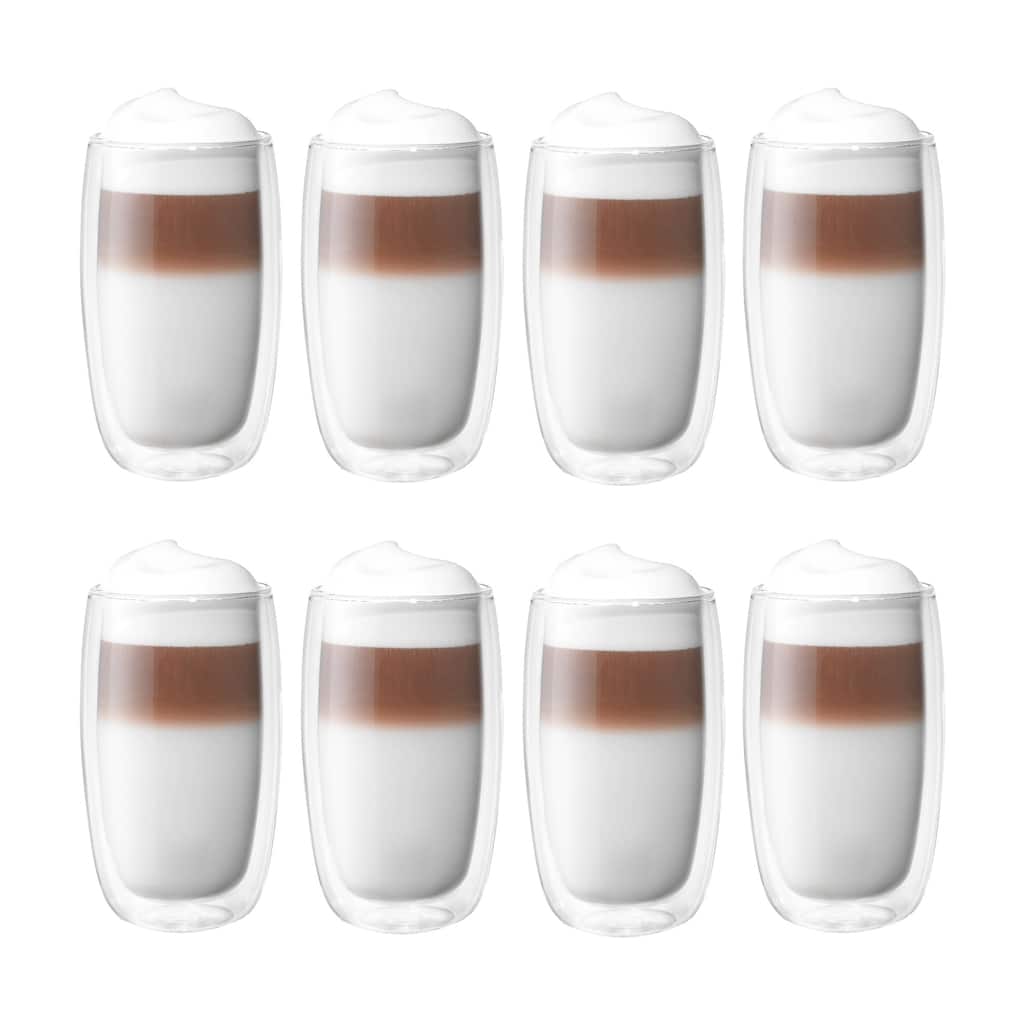 ZWILLING Sorrento 8-pc Double-Wall Glass Latte Cup Set - 8-piece