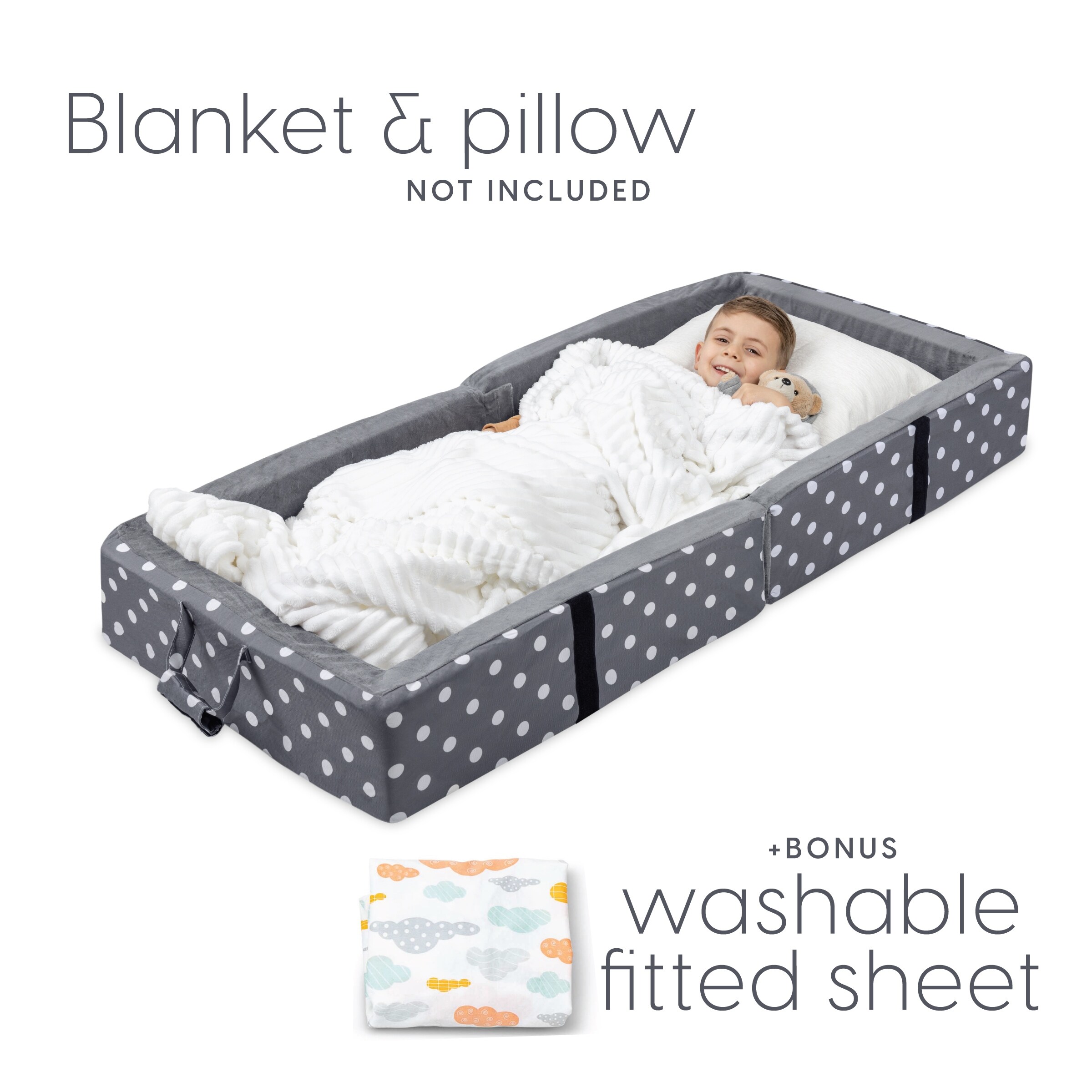 Milliard Portable Toddler Bed Folds for Travel On Sale Bed