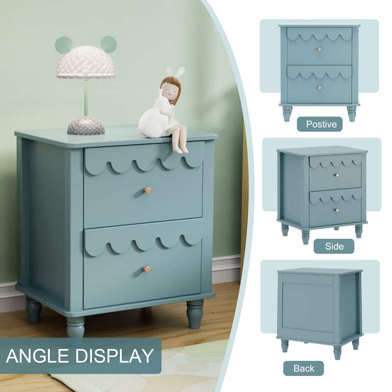 Princess Storage Set 9-Drawer Lace Dresser with Nightstand