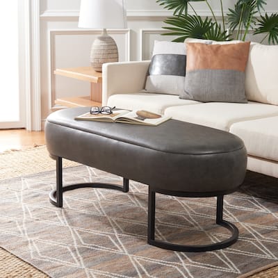 SAFAVIEH Home Collection Bellezza Oval Bench - 50" W x 20" D x 19" H