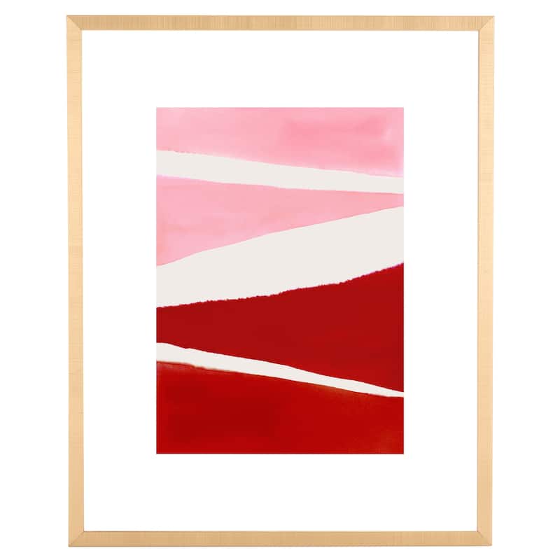 SAFAVIEH Chieko Paint The Town Pink 16 x 20-inch Framed Wall Art