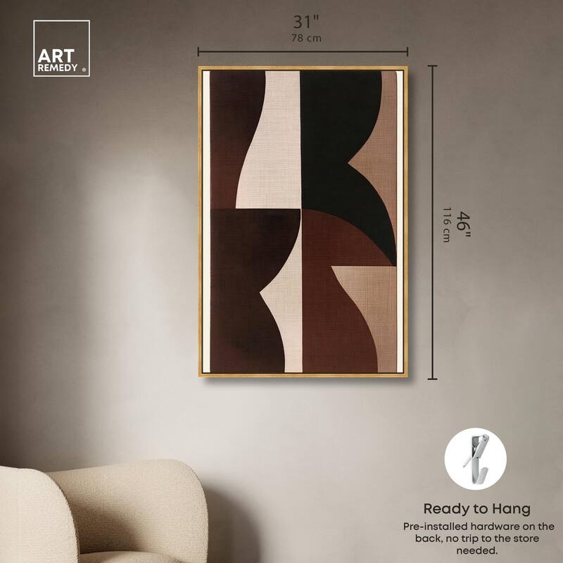 Quartet in Brown II Canvas by Art Remedy