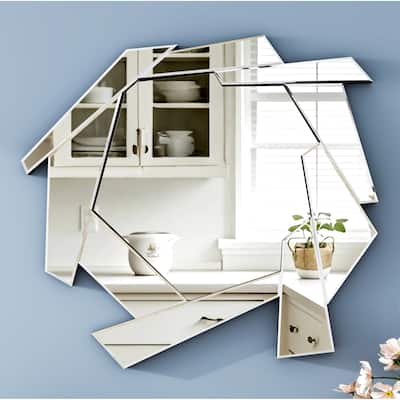 Modern Frameless Accent Wall Mirror