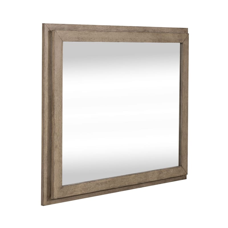 Canyon Road Burnished Beige Lighted Mirror - Burnished Beige