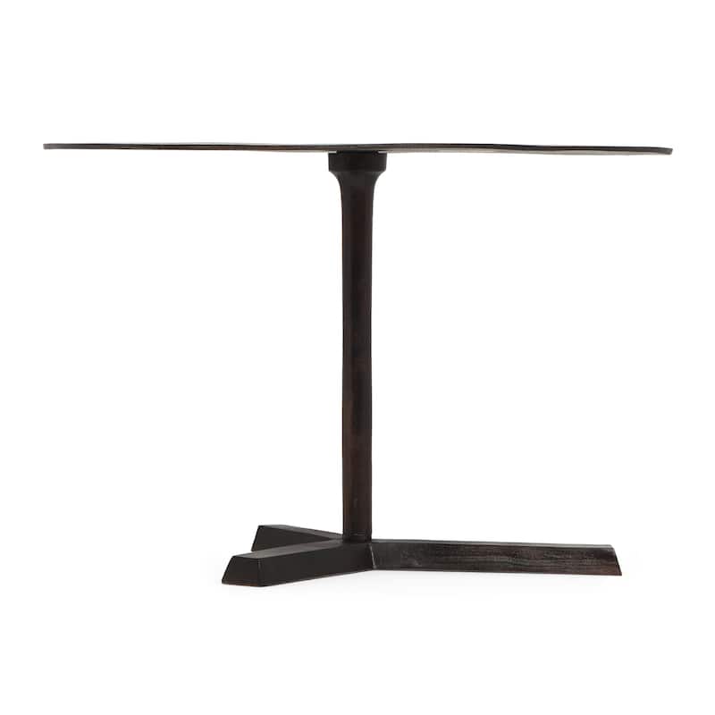 Sonnette Industrial Handcrafted Aluminum Elliptical Side Table by Christopher Knight Home - 27.25" L x 22.00" W x 18.25" H