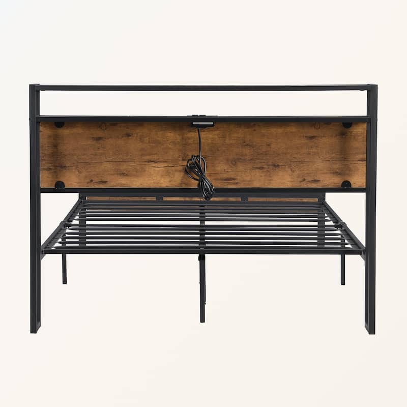 Full Size Canopy Platform bed with two Drawers