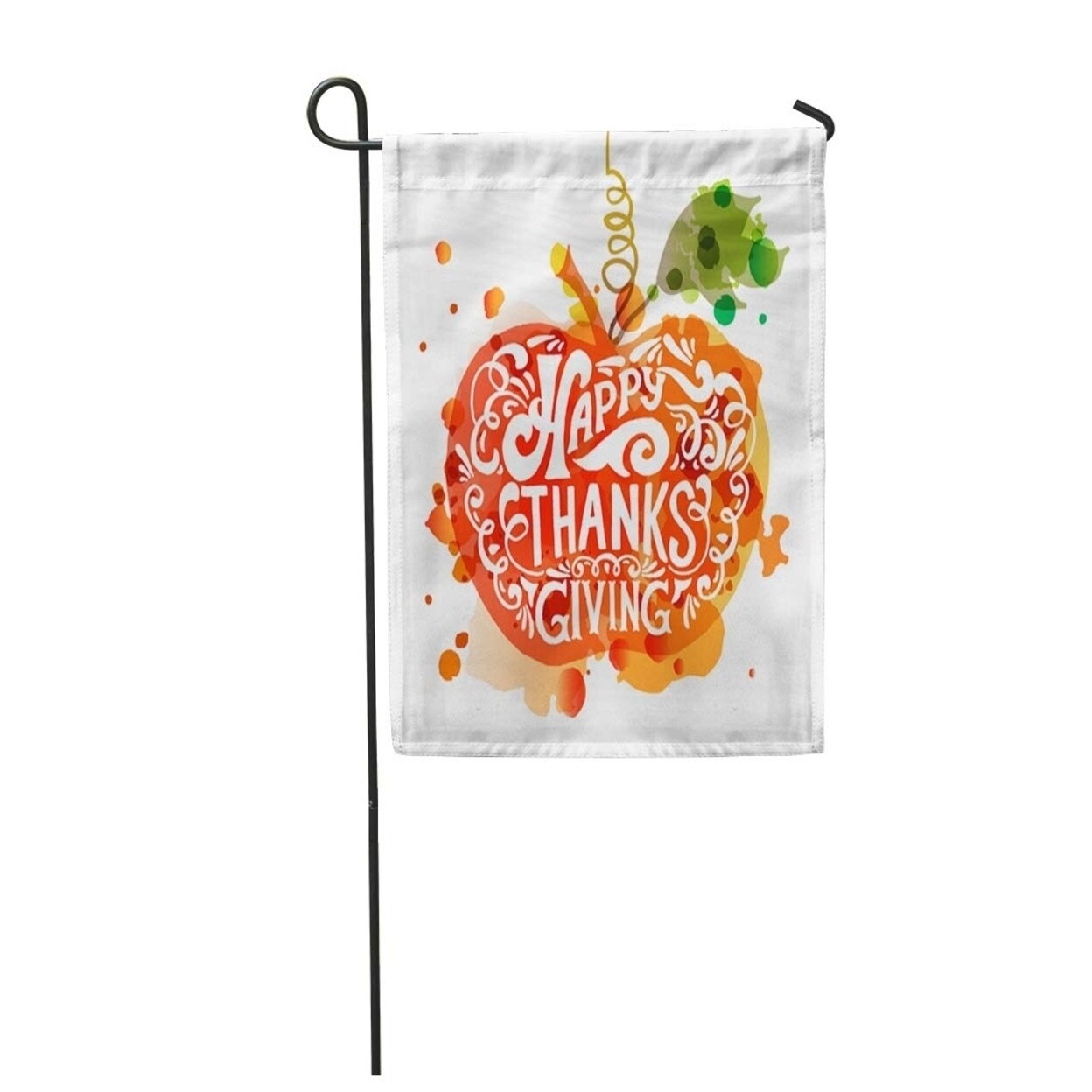 Shop Happy Thanksgiving Lettering Celebration Quotation On For Badge Pumpkin Garden Flag Decorative Flag House Banner 12x18 On Sale Overstock 31342700