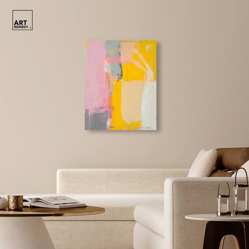 Tangerine Blush I Canvas by Art Remedy, Gallery Wrapped