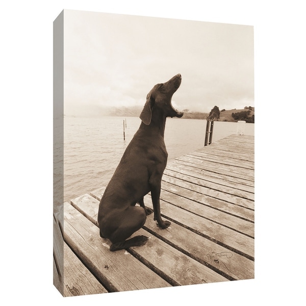 PTM Images 9-154952 PTM Canvas Collection 10" x 8" - "Shout for Joy" Giclee Dogs Art Print on Canvas