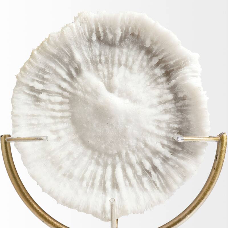 White and Gold Coastal Sculpture