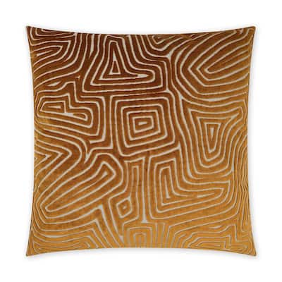 Vertigo Rust Decorative Throw Pillow