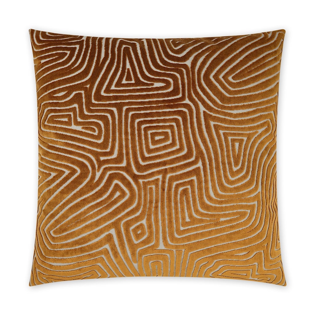 Vertigo Rust Decorative Throw Pillow