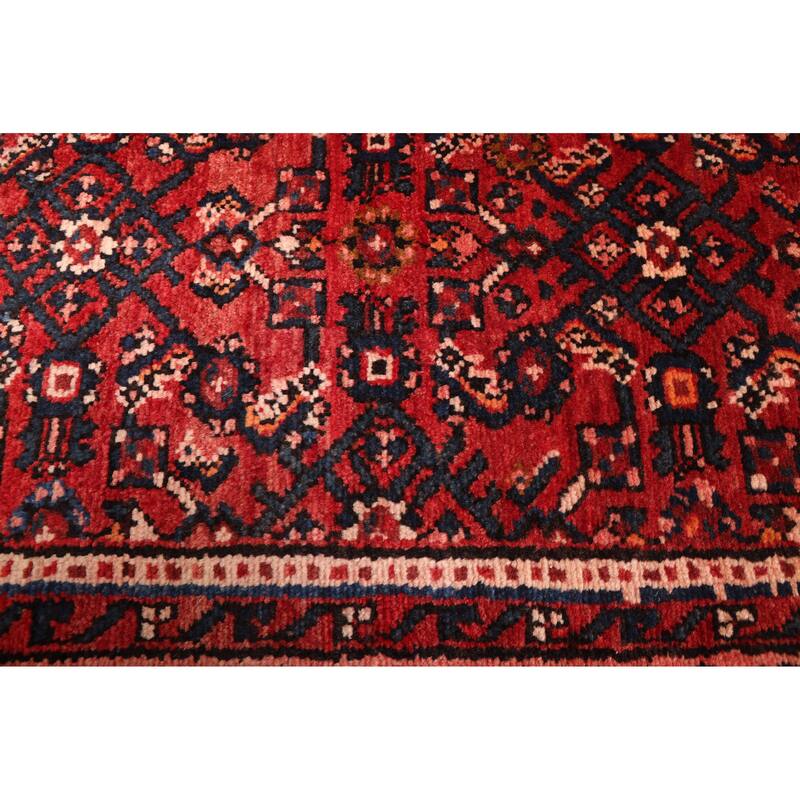 ECARPETGALLERY Hand-knotted Andelz Red Wool Rug - 3'5 x 12'4