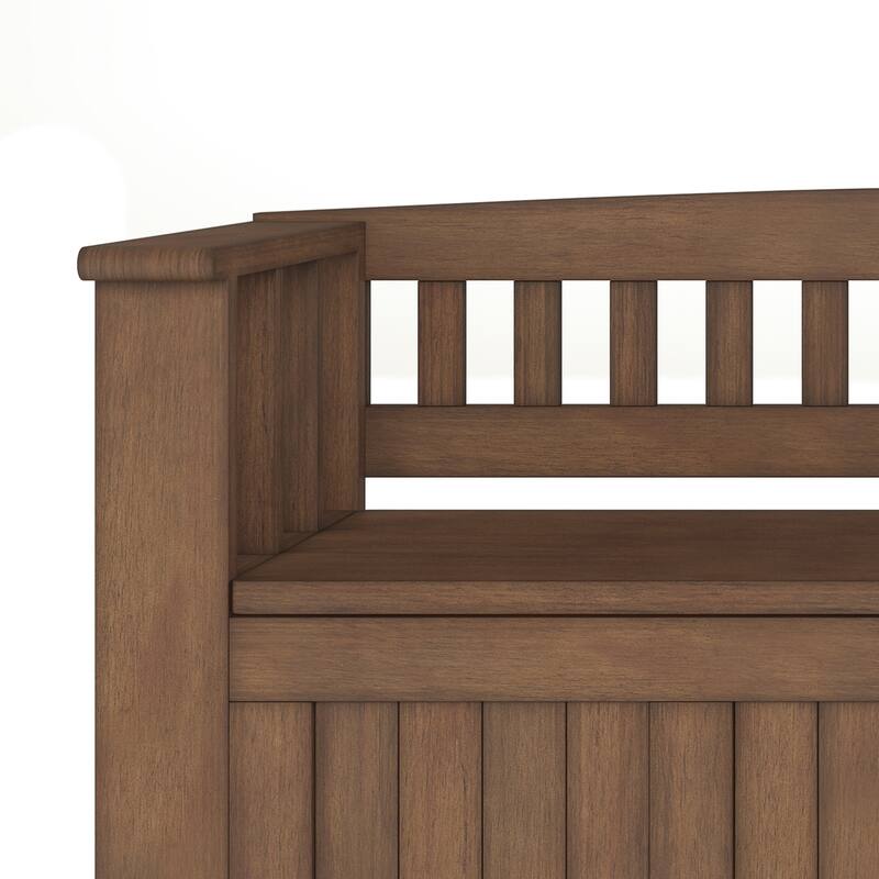 WYNDENHALL Normandy Solid Wood 48-inch Entryway Storage Bench