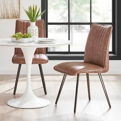 NPD Furniture Reino PU Dining Side Chair (Set of 2)