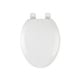 preview thumbnail 1 of 3, Croydex 19" Tanner Elongated Stick -Tight Wood Toilet Seat