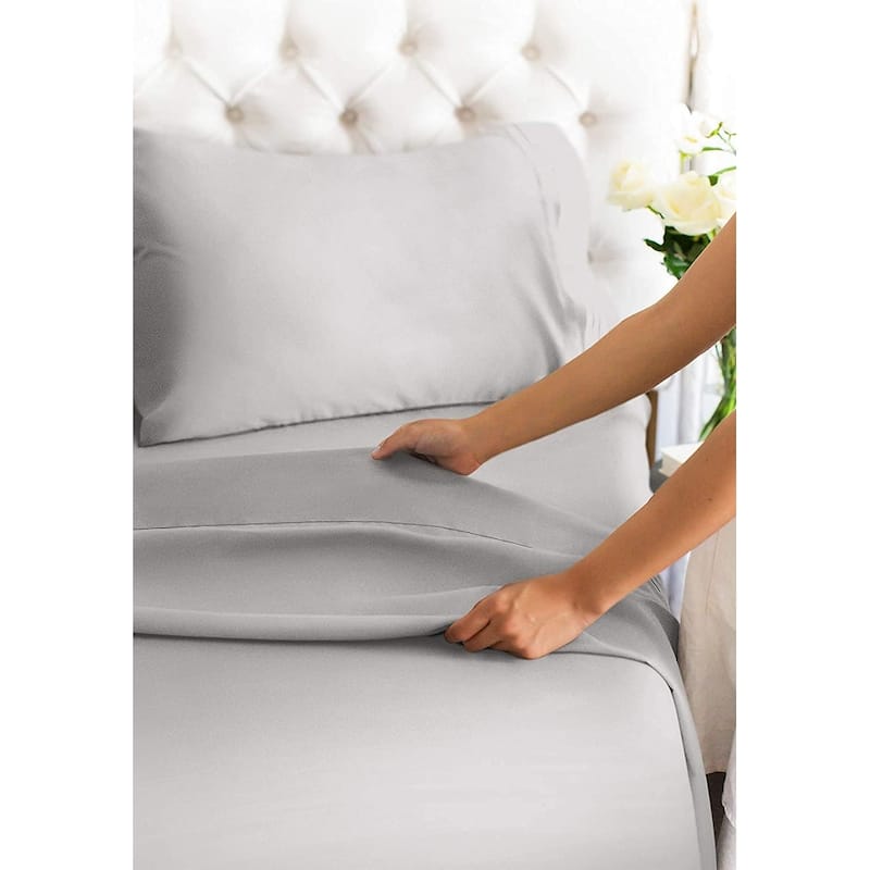 CGK Linens 4 Piece Cotton 1000 Thread Count Soft Bed Sheet Set