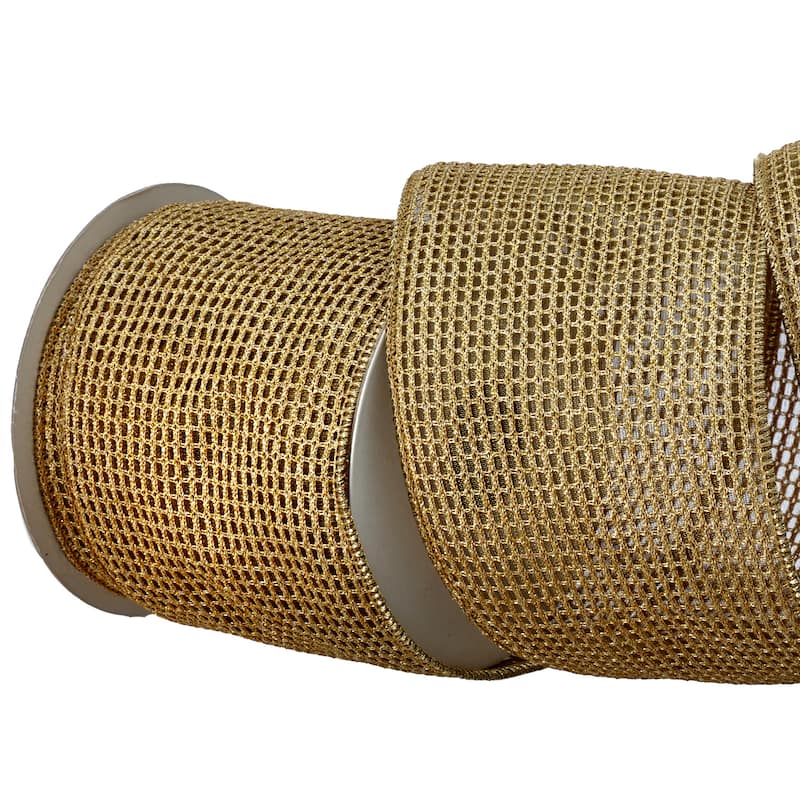4"X10Y Metallic Mesh Ribbon