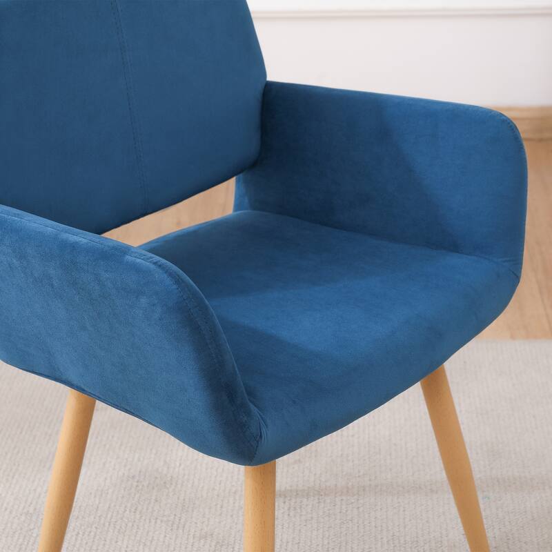 Upholstered Side Dining Chair with Metal Leg