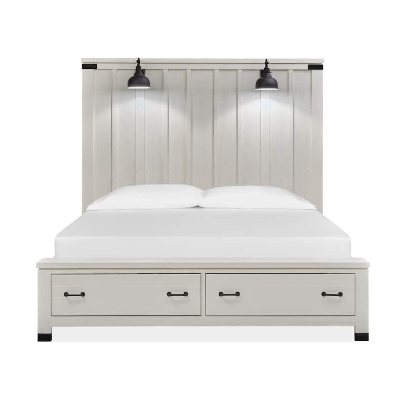 Magnussen B5321 Harper Springs Complete Queen Panel Storage Bed
