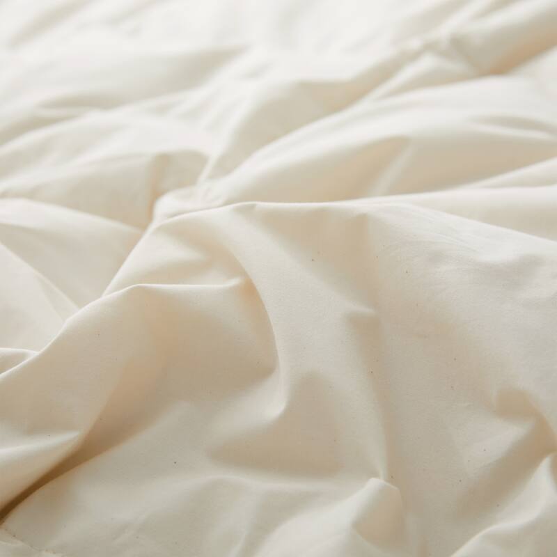 All Season 100% Organic Cotton Down Breathable Duvet Insert Medium Warmth Comforter