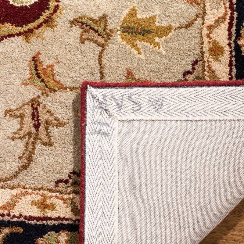 SAFAVIEH Handmade Heritage Harmony Stripe Traditional Oriental Wool Rug