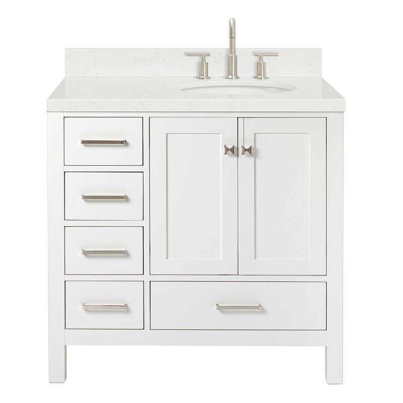 Ariel A036SRCQOVO Cambridge 36" Free Standing Single Basin Vanity Set