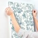 preview thumbnail 5 of 5, A-Street Prints Beach Rose Teal Floral Fruits Wallpaper