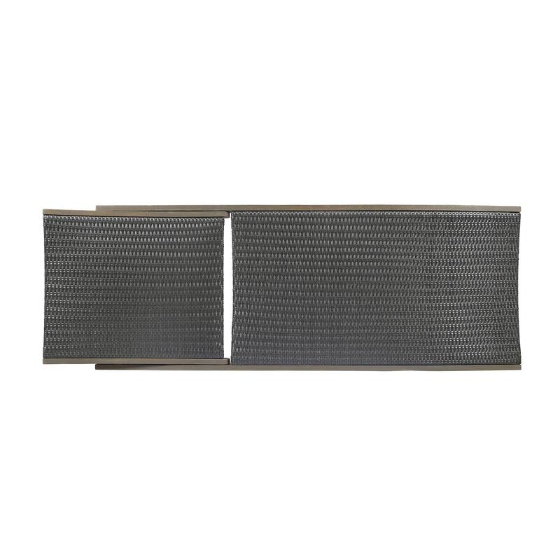 Set of 2 outdoor solid wood deck chairs with pull-out tray and rollers