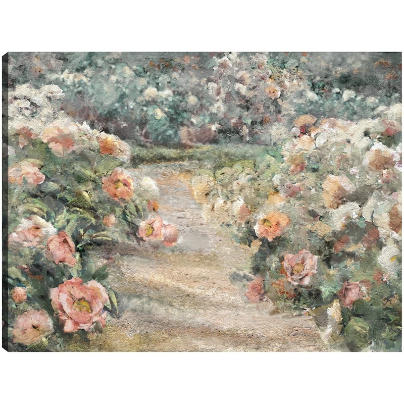 Garden Path By Studio Arts Canvas Art Print