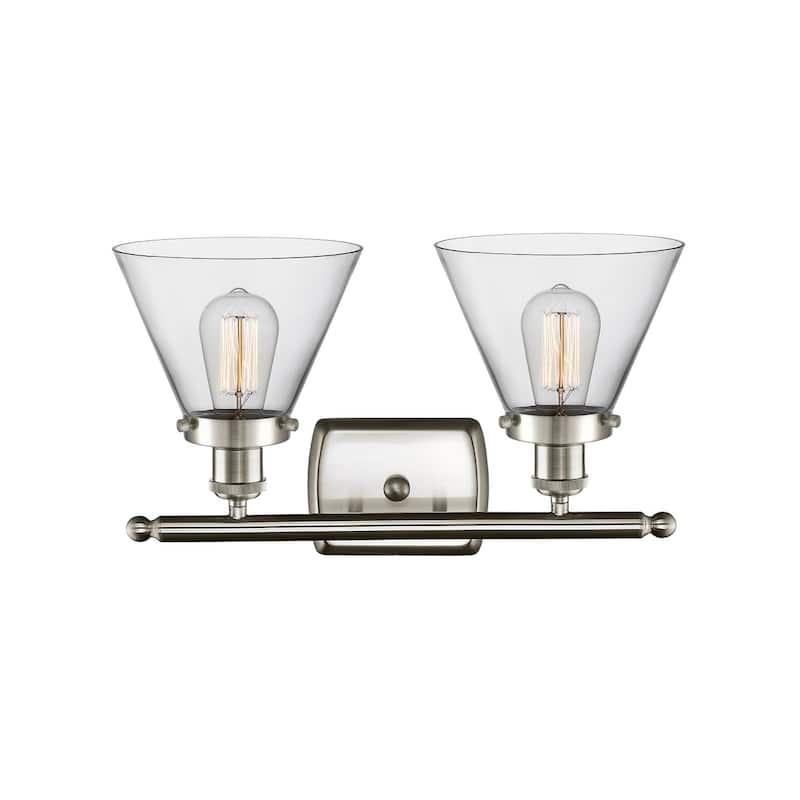Innovations Lighting Large Cone 2 Light 16" Wide Vanity Light