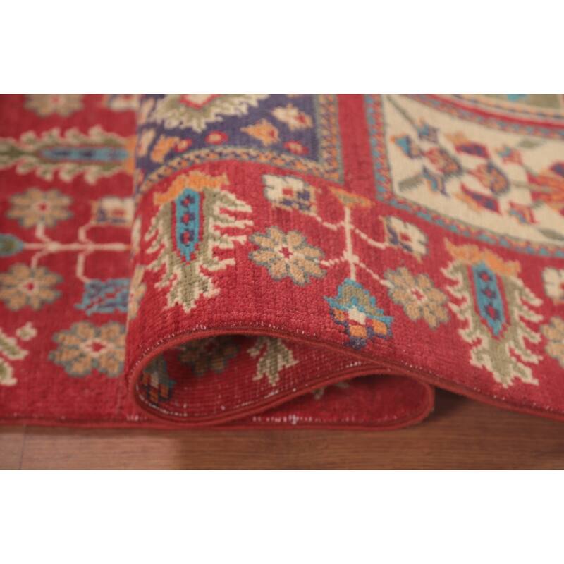 Garden Design Kazak Oriental Foyer Rug Handmade Wool Carpet - 2'9" x 4'1"