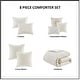 preview thumbnail 59 of 58, Madison Park Signature Essence Oversized Cotton Clipped Jacquard Comforter Set with Euro Shams and Throw Pillows