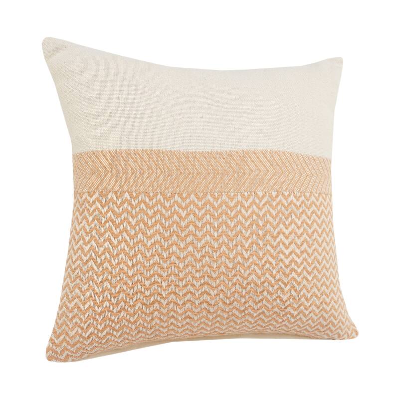 Sevita Chevron Chic Color Block Throw Pillow